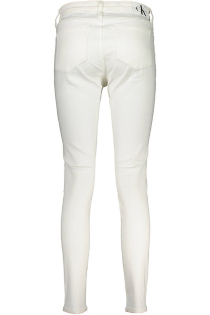 CALVIN KLEIN JEANS DENIM DONNA BIANCO