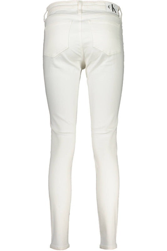 CALVIN KLEIN JEANS DENIM DONNA BIANCO