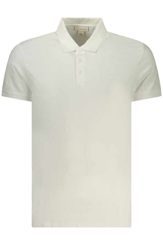 CALVIN KLEIN POLO MANICHE CORTE UOMO BIANCO
