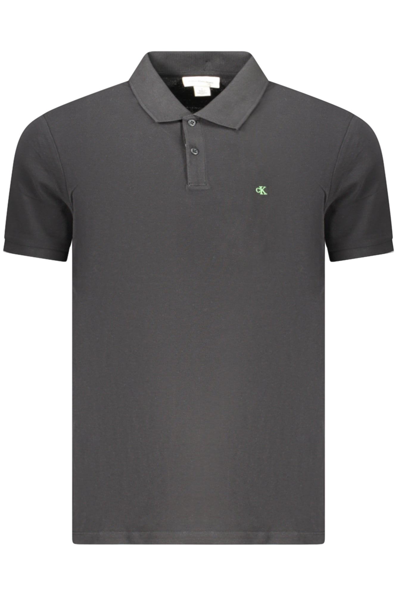 CALVIN KLEIN POLO MANICHE CORTE UOMO NERO
