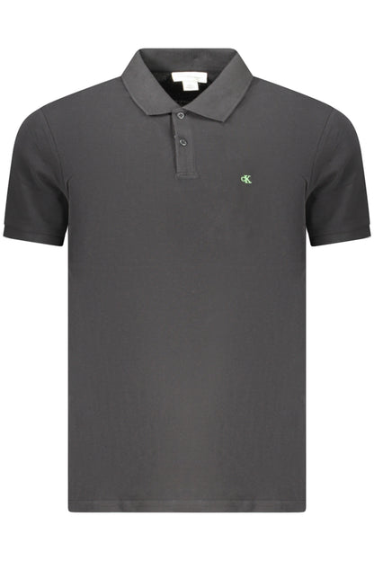 CALVIN KLEIN POLO MANICHE CORTE UOMO NERO