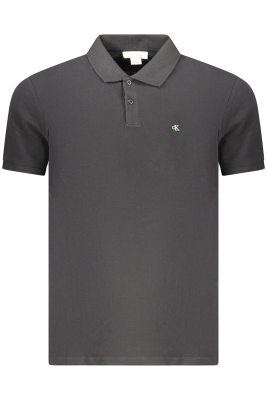 CALVIN KLEIN POLO MANICHE CORTE UOMO NERO