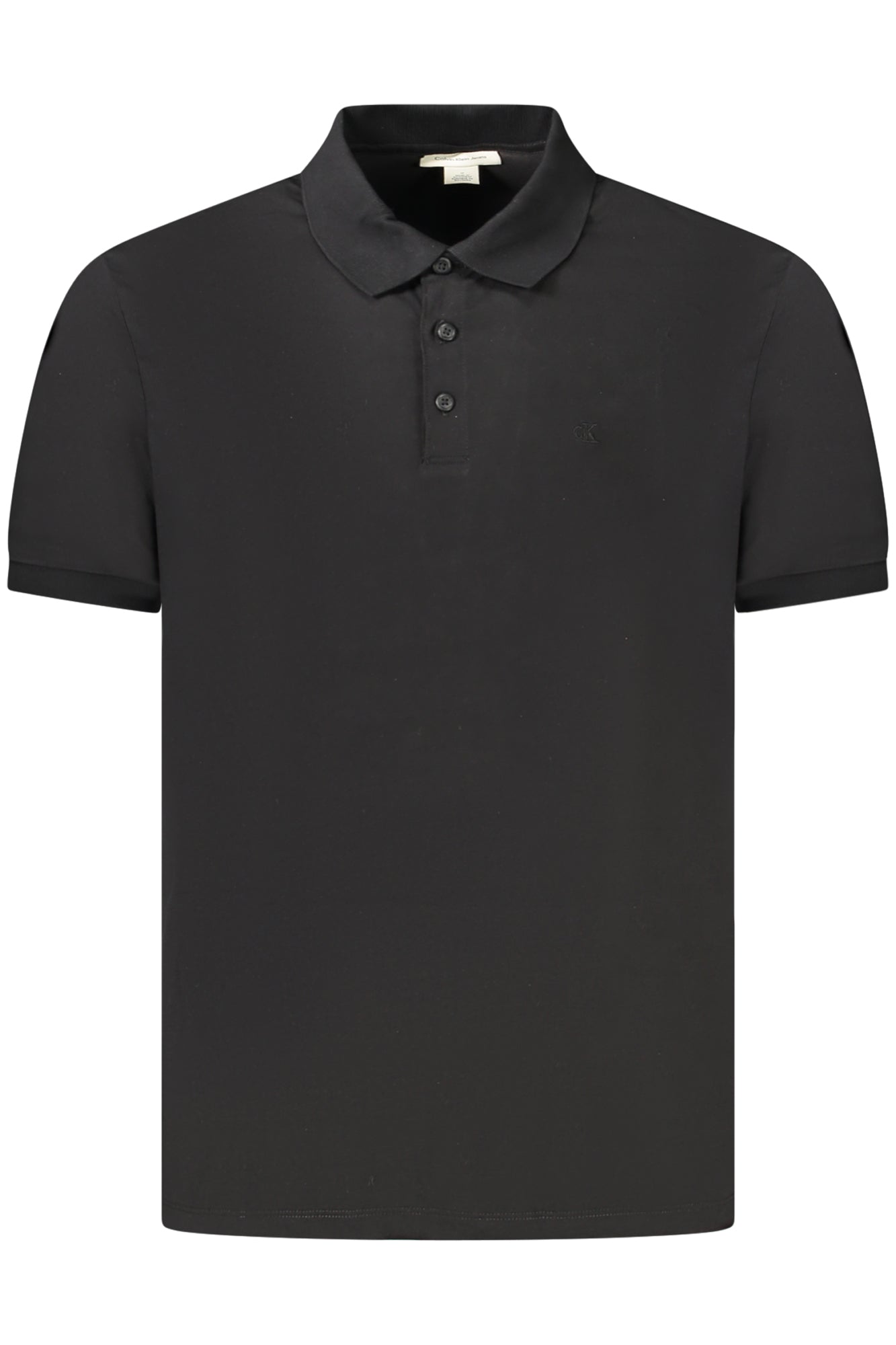 CALVIN KLEIN POLO MANICHE CORTE UOMO NERO