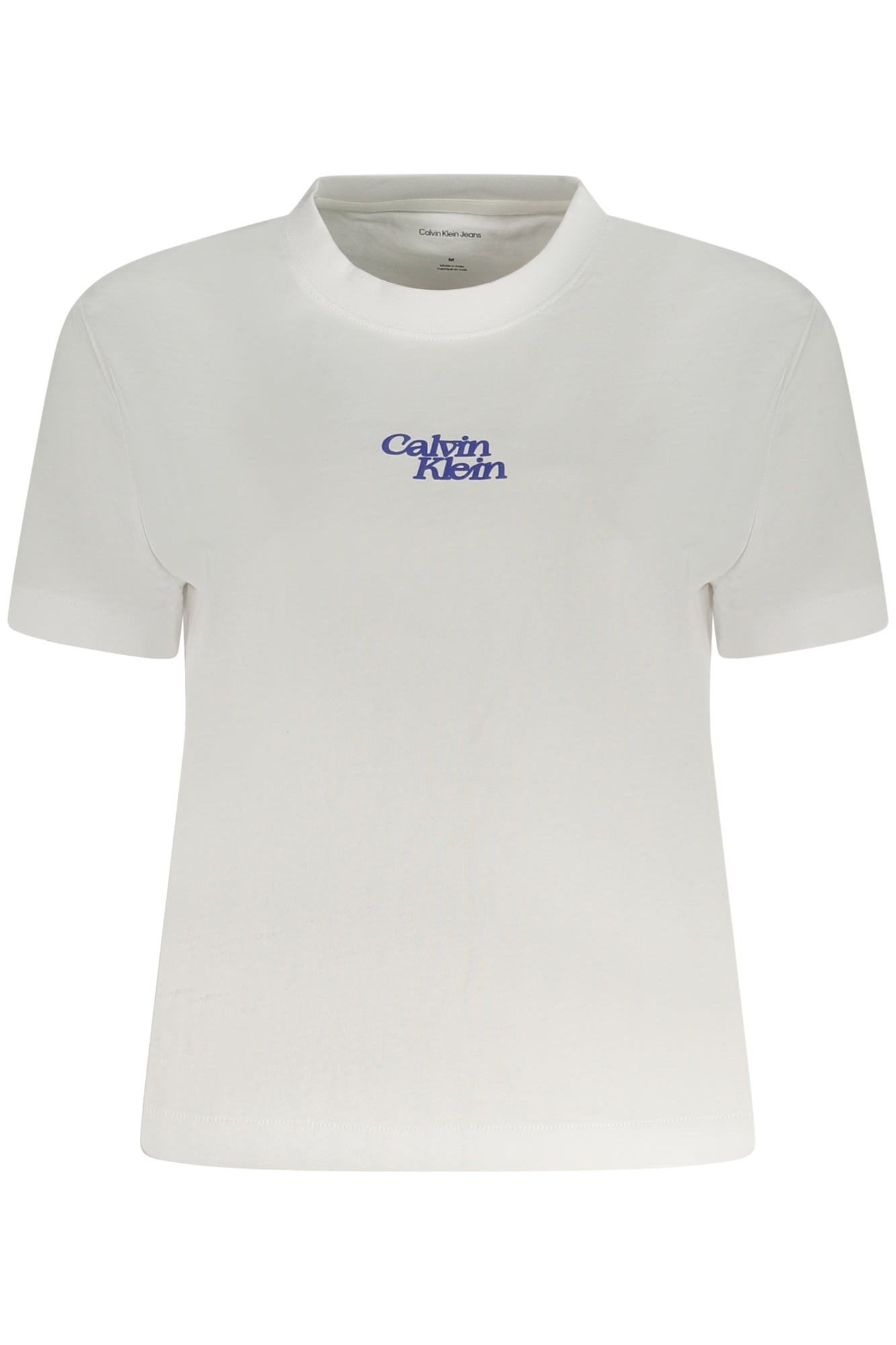 CALVIN KLEIN T-SHIRT MANICHE CORTE DONNA BIANCO