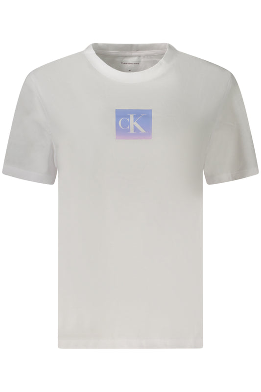 CALVIN KLEIN T-SHIRT MANICHE CORTE DONNA BIANCO