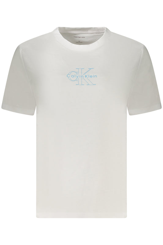 CALVIN KLEIN T-SHIRT MANICHE CORTE DONNA BIANCO