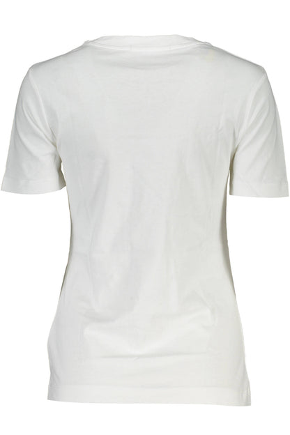 CALVIN KLEIN T-SHIRT MANICHE CORTE DONNA BIANCO