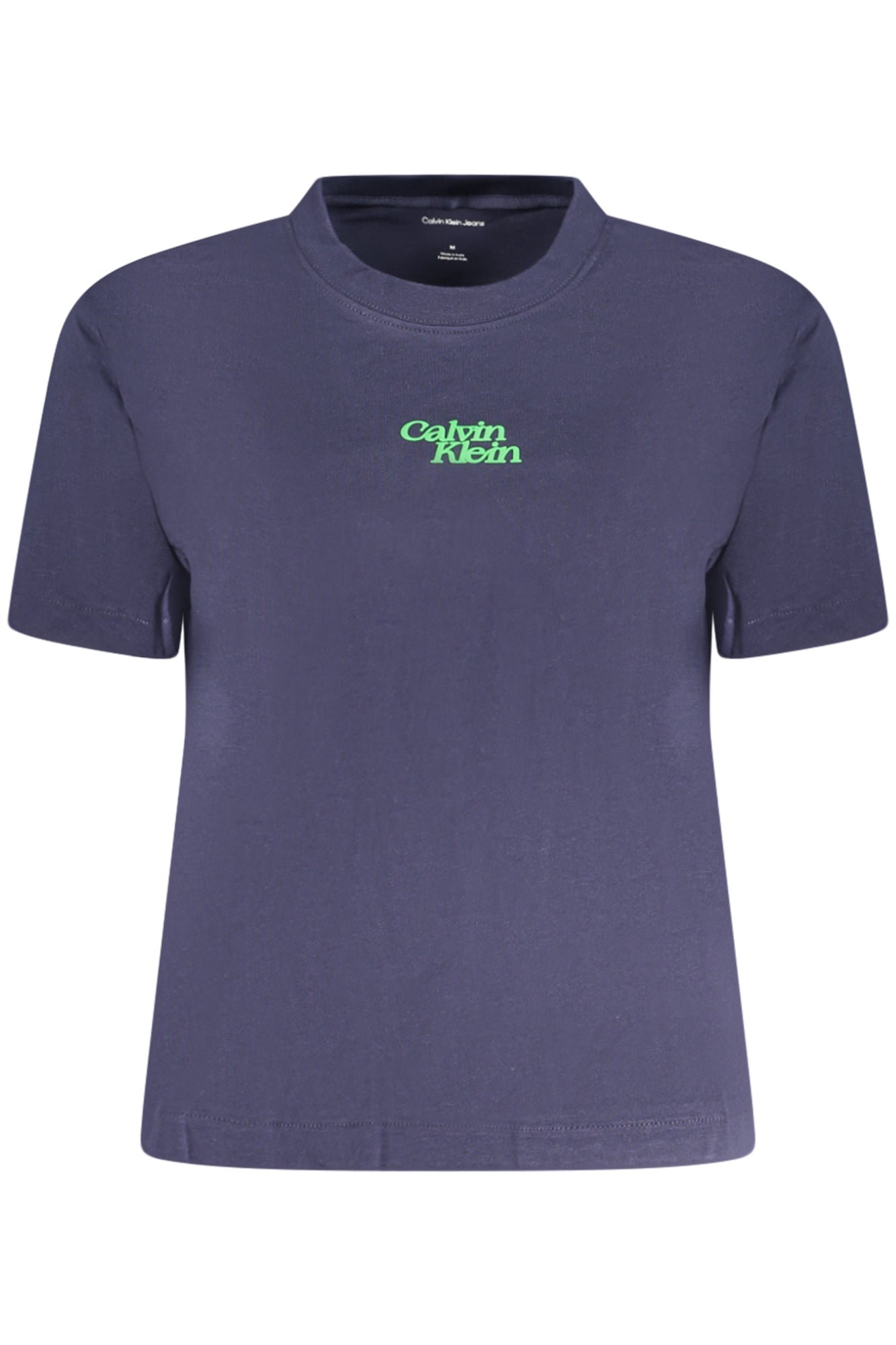 CALVIN KLEIN T-SHIRT MANICHE CORTE DONNA BLU