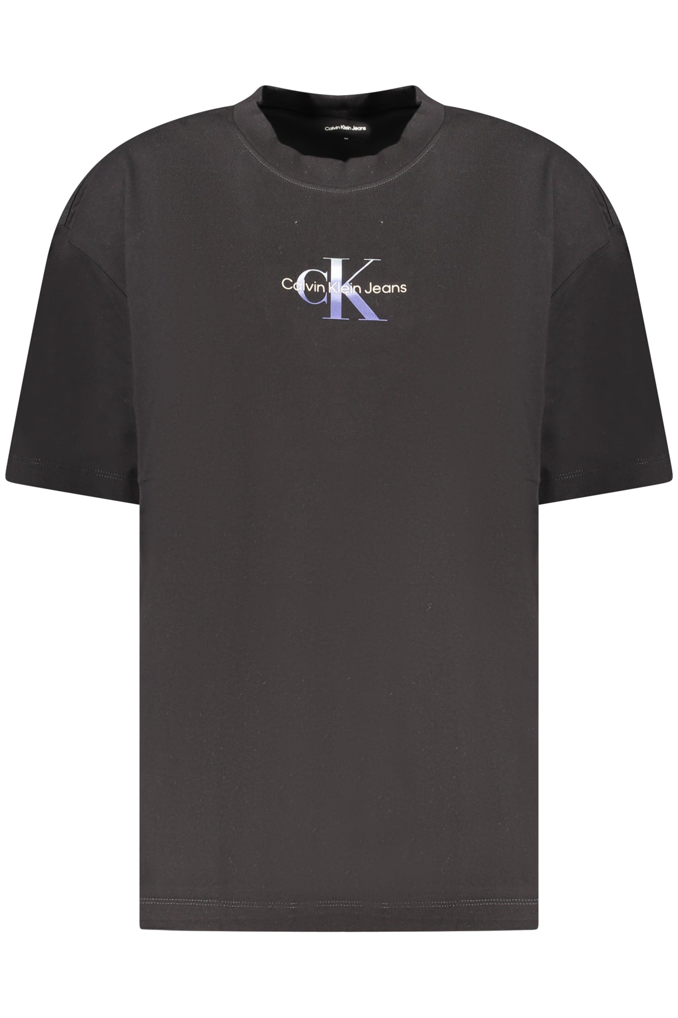 CALVIN KLEIN T-SHIRT MANICHE CORTE DONNA NERO