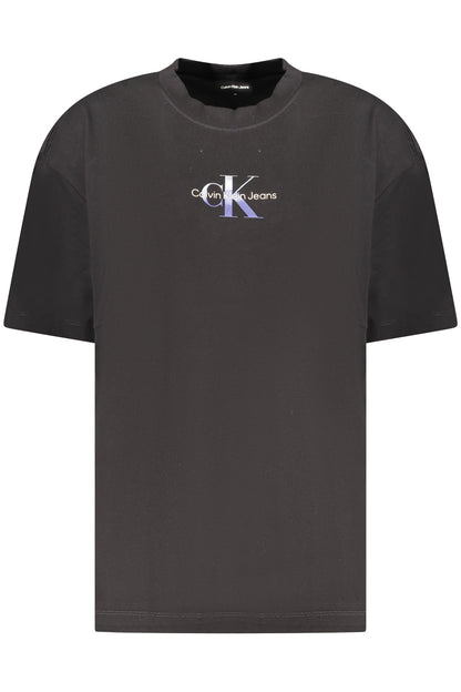 CALVIN KLEIN T-SHIRT MANICHE CORTE DONNA NERO
