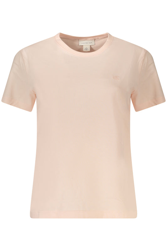 CALVIN KLEIN T-SHIRT MANICHE CORTE DONNA ROSA