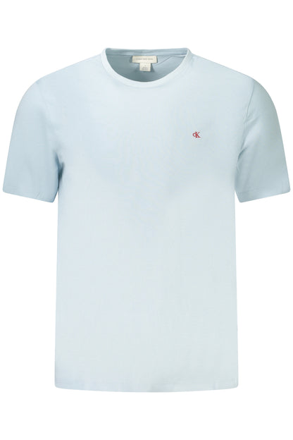CALVIN KLEIN T-SHIRT MANICHE CORTE UOMO AZZURRO
