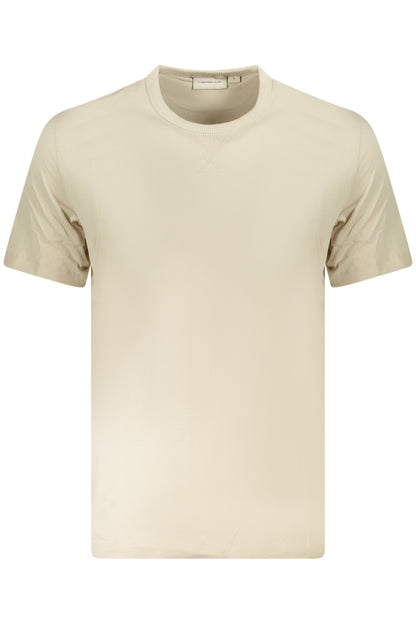 CALVIN KLEIN T-SHIRT MANICHE CORTE UOMO BEIGE