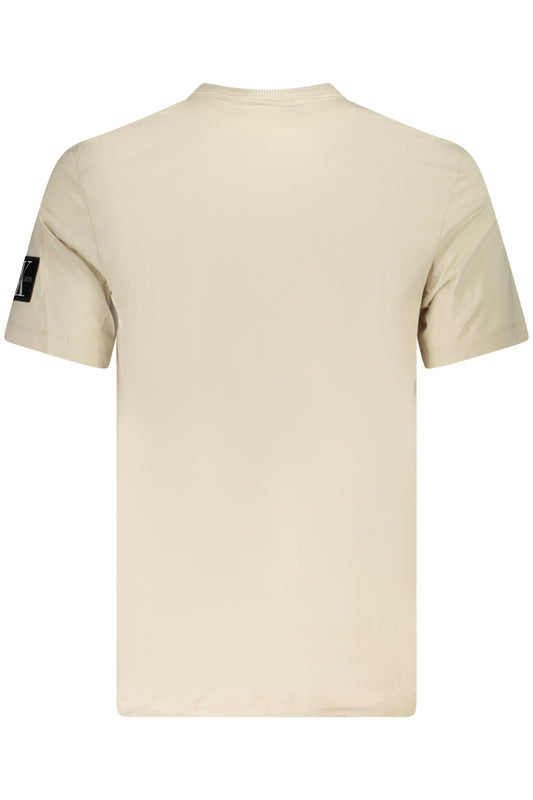 CALVIN KLEIN T-SHIRT MANICHE CORTE UOMO BEIGE