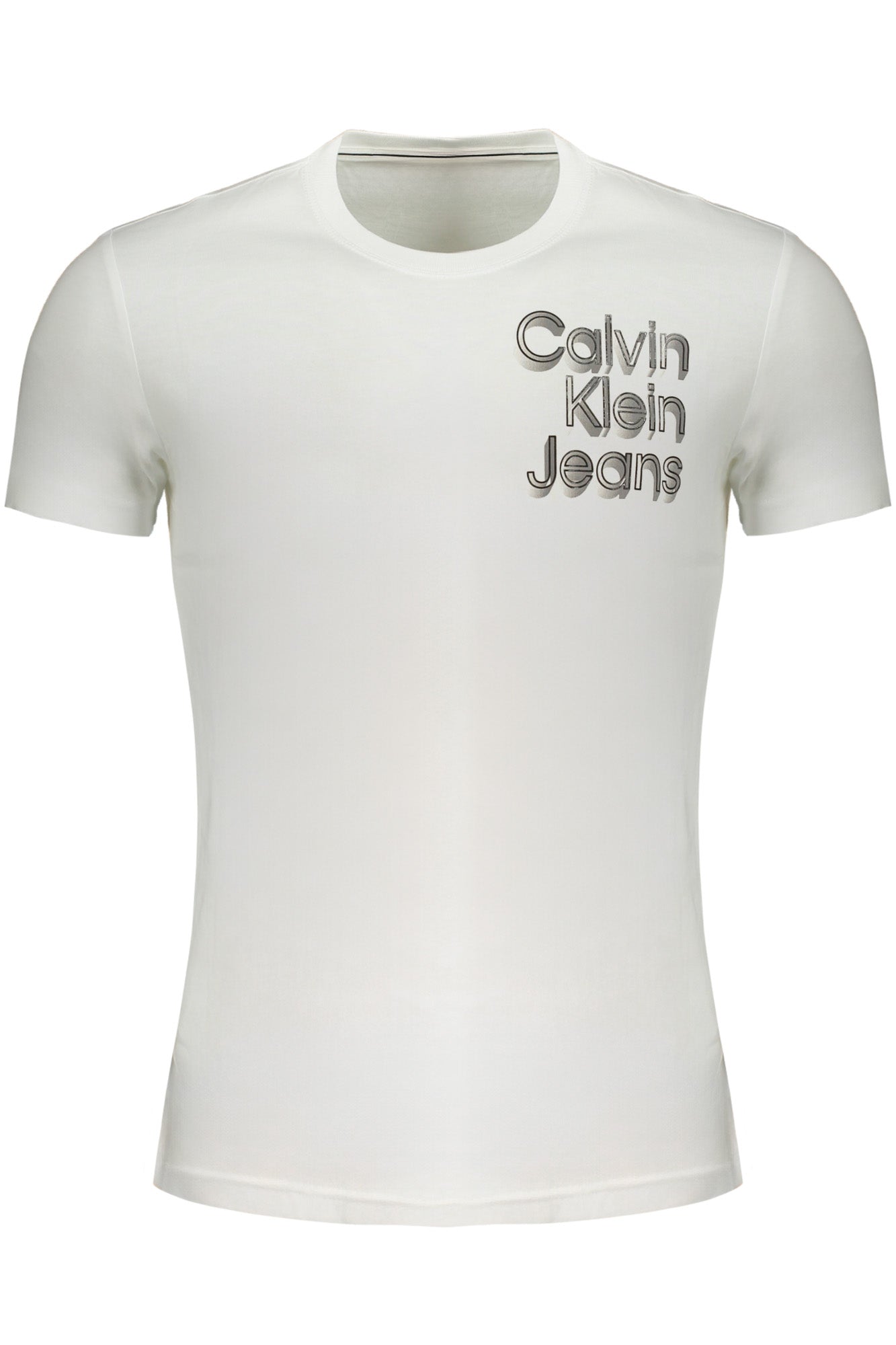 CALVIN KLEIN T-SHIRT MANICHE CORTE UOMO BIANCO