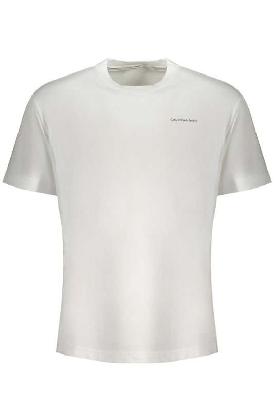 CALVIN KLEIN T-SHIRT MANICHE CORTE UOMO BIANCO