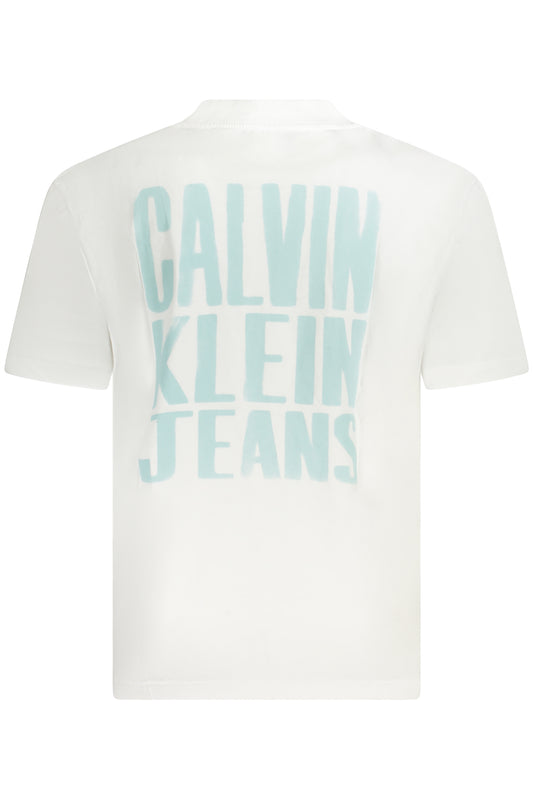 CALVIN KLEIN T-SHIRT MANICHE CORTE UOMO BIANCO
