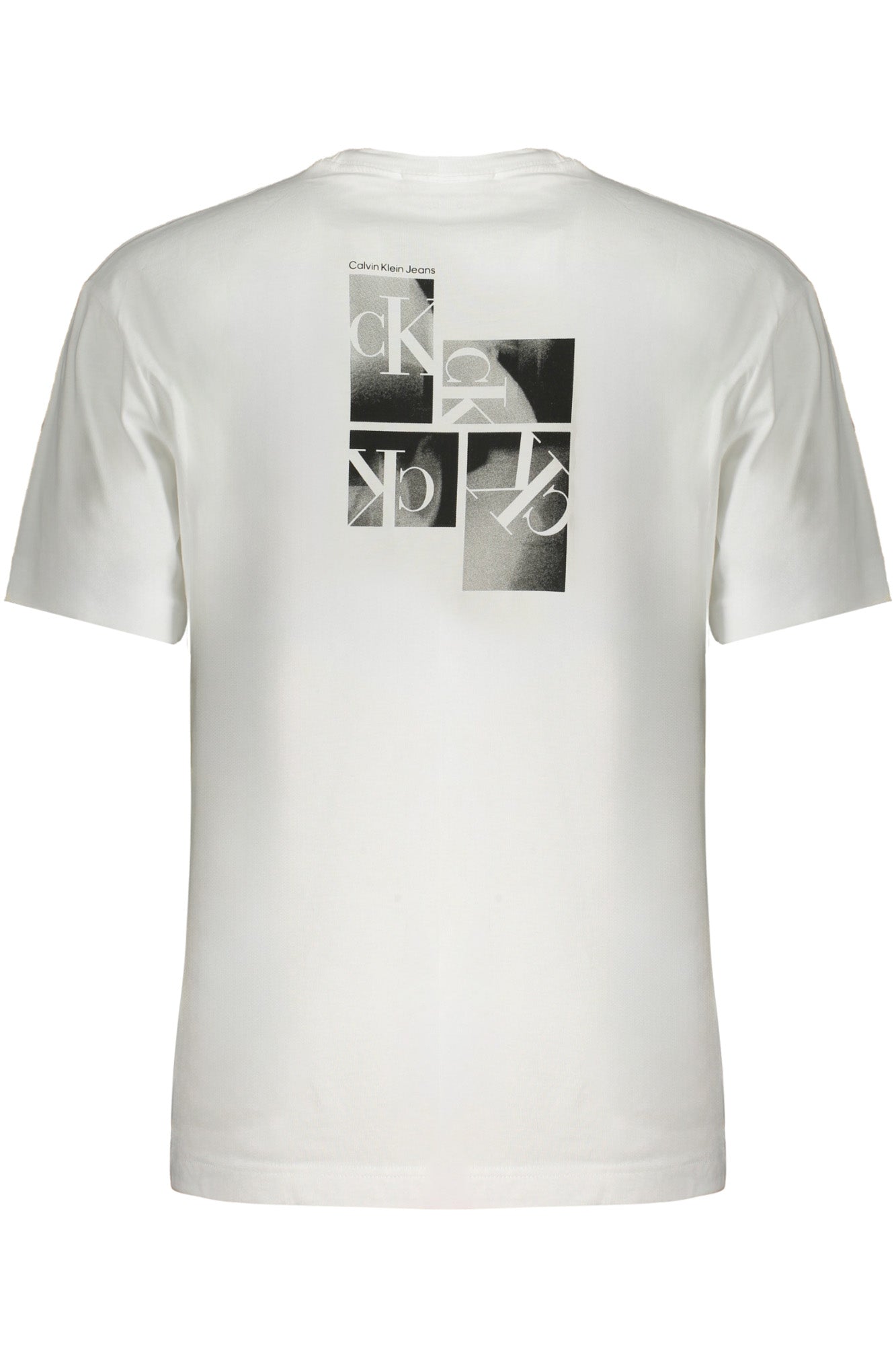 CALVIN KLEIN T-SHIRT MANICHE CORTE UOMO BIANCO