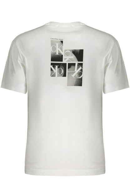 CALVIN KLEIN T-SHIRT MANICHE CORTE UOMO BIANCO