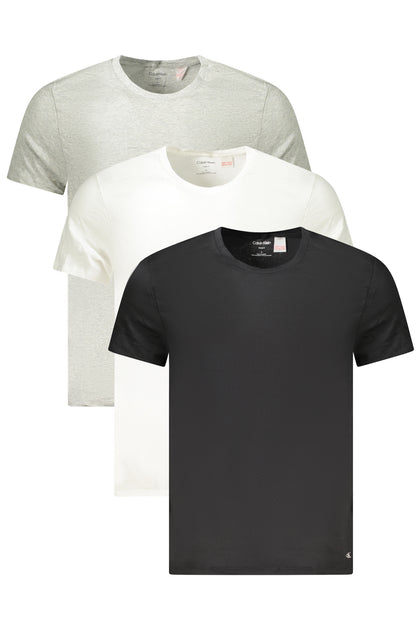CALVIN KLEIN T-SHIRT MANICHE CORTE UOMO GRIGIO