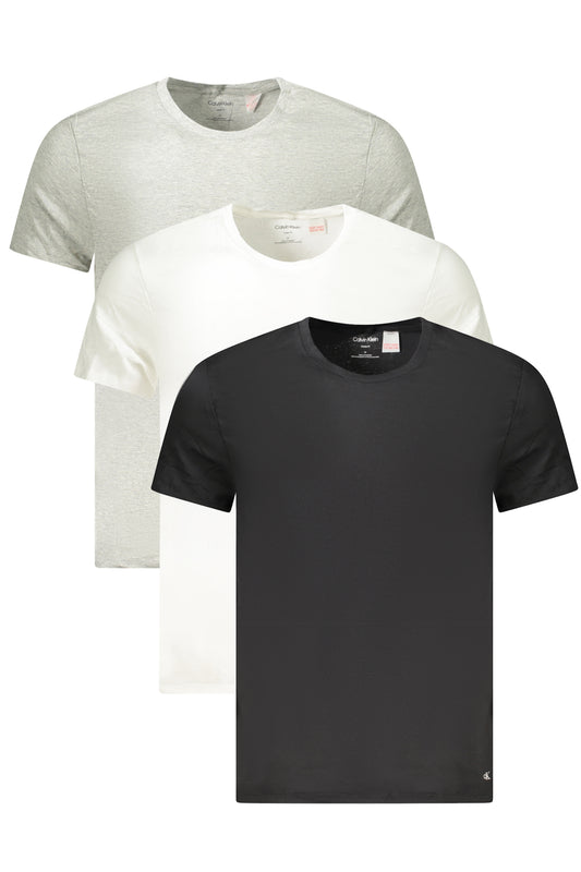 CALVIN KLEIN T-SHIRT MANICHE CORTE UOMO GRIGIO