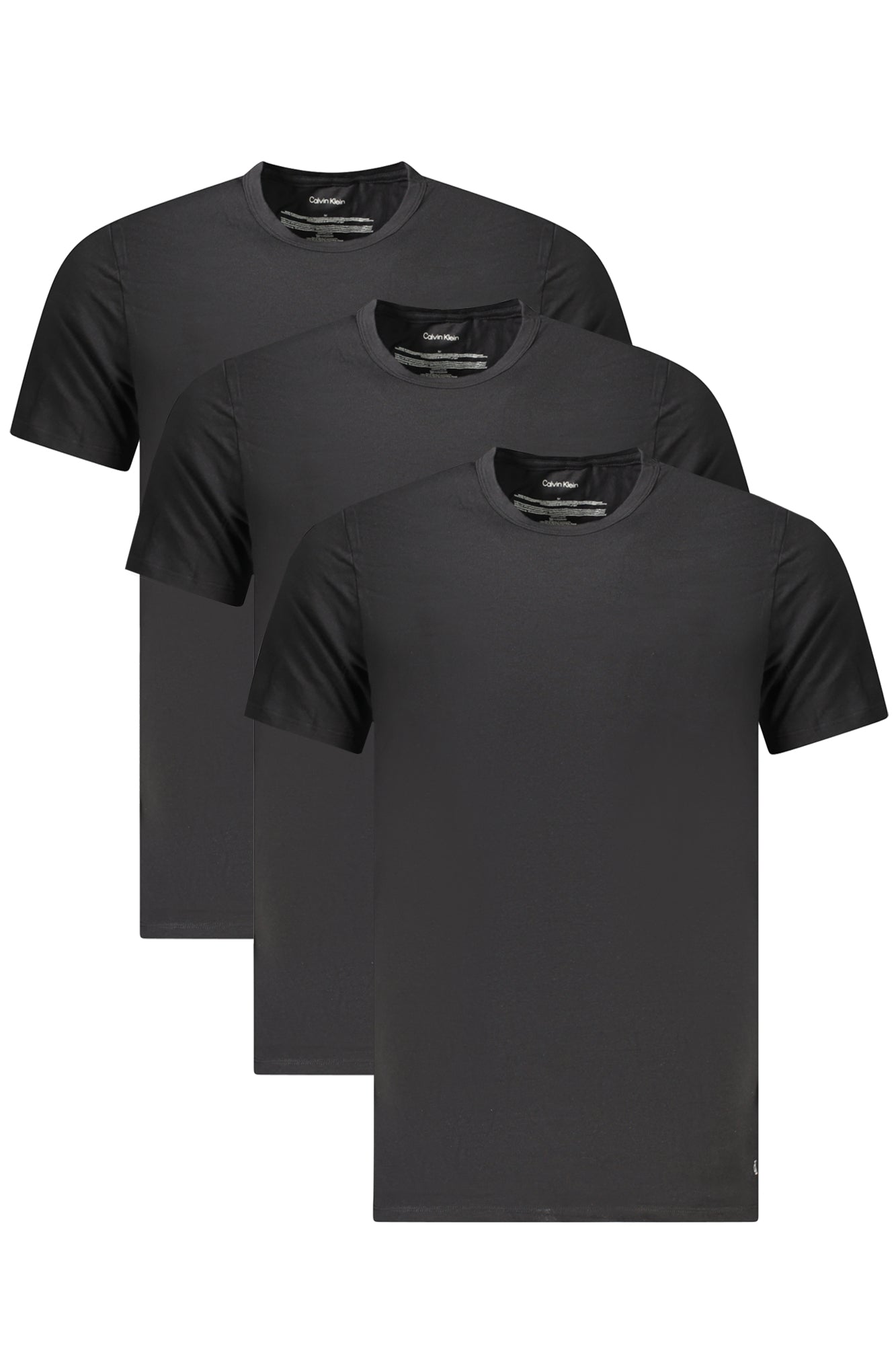 CALVIN KLEIN T-SHIRT MANICHE CORTE UOMO NERO
