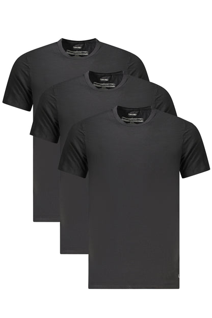 CALVIN KLEIN T-SHIRT MANICHE CORTE UOMO NERO