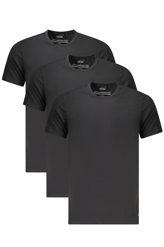 CALVIN KLEIN T-SHIRT MANICHE CORTE UOMO NERO