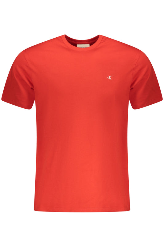 CALVIN KLEIN T-SHIRT MANICHE CORTE UOMO ROSSO