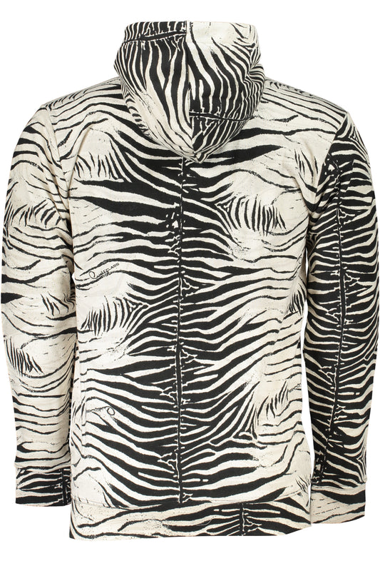CAVALLI CLASS FELPA CON ZIP UOMO BIANCO
