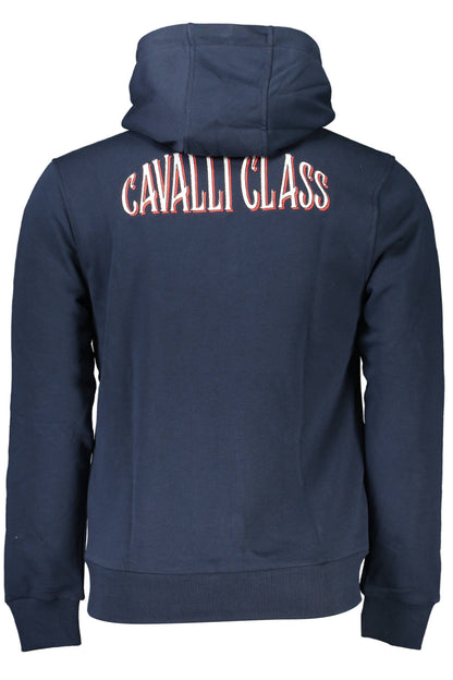 CAVALLI CLASS FELPA CON ZIP UOMO BLU