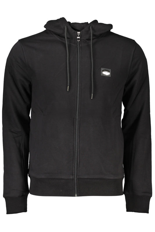 CAVALLI CLASS FELPA CON ZIP UOMO NERO