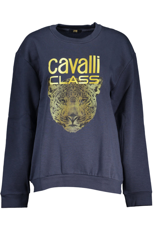 CAVALLI CLASS FELPA SENZA ZIP DONNA BLU