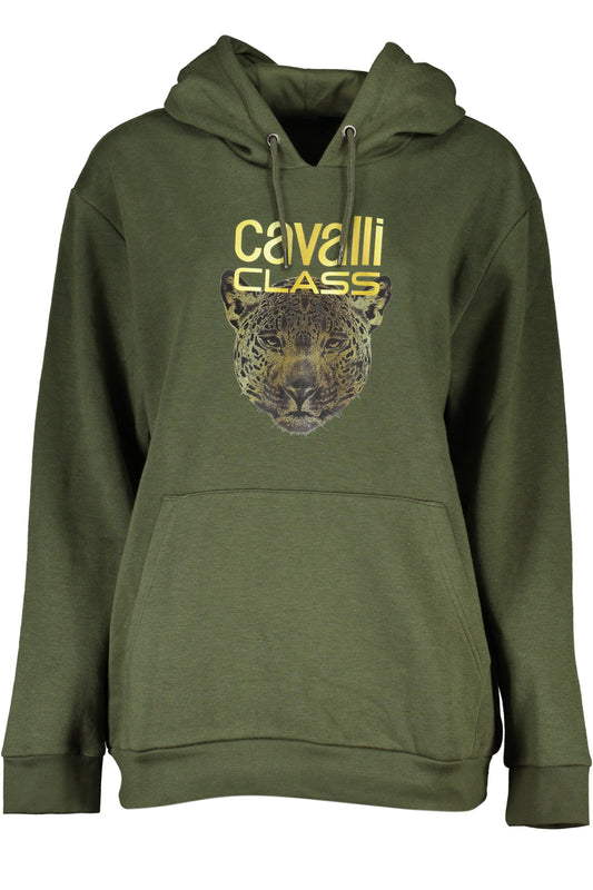 CAVALLI CLASS FELPA SENZA ZIP DONNA VERDE