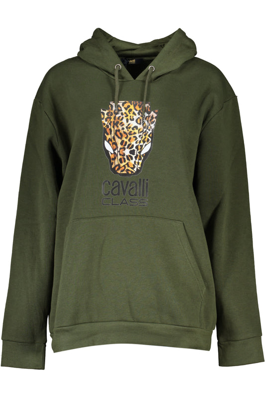 CAVALLI CLASS FELPA SENZA ZIP DONNA VERDE