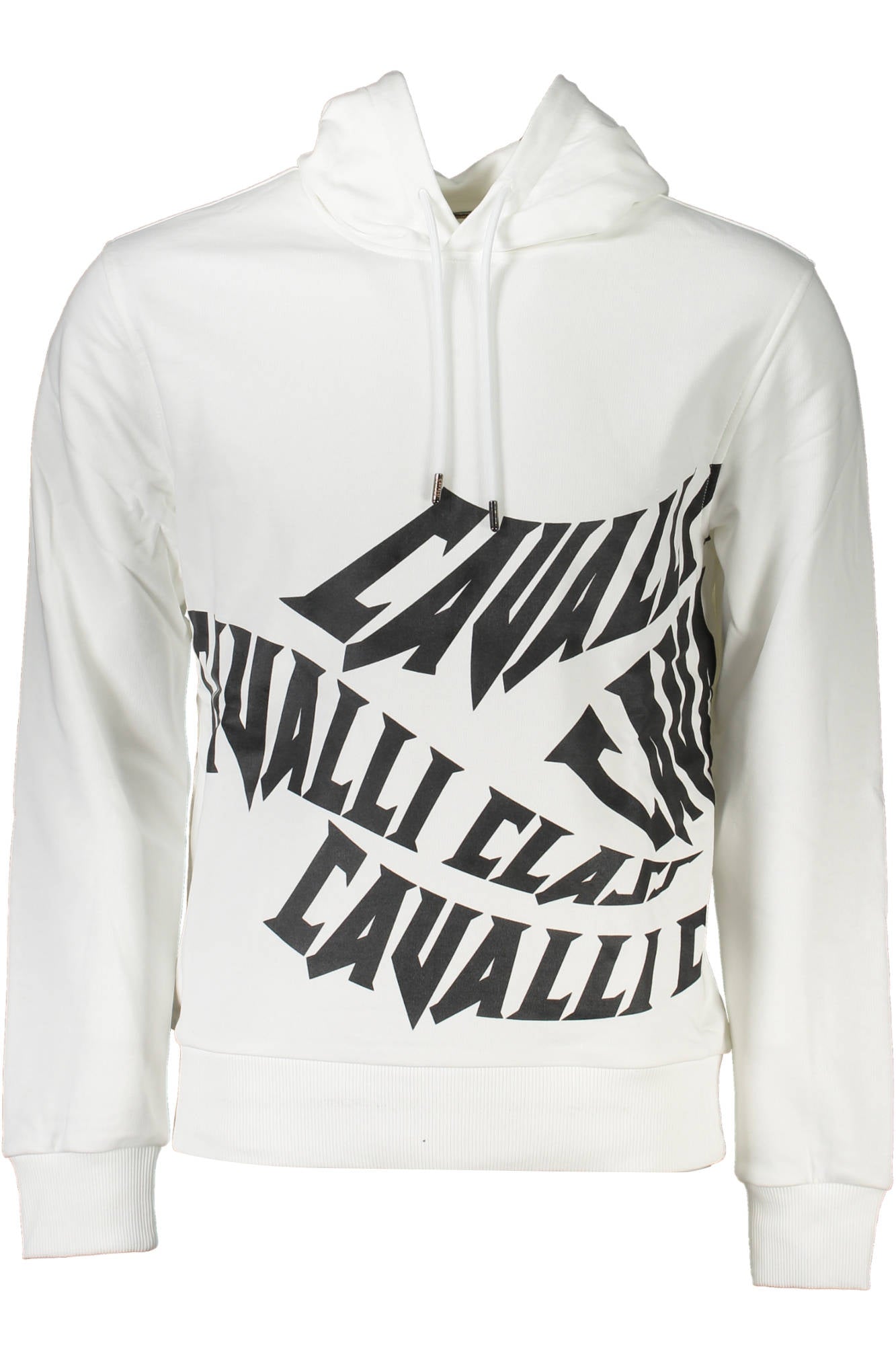 CAVALLI CLASS FELPA SENZA ZIP UOMO BIANCO