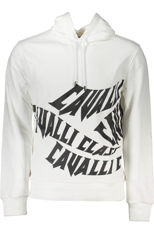 CAVALLI CLASS FELPA SENZA ZIP UOMO BIANCO