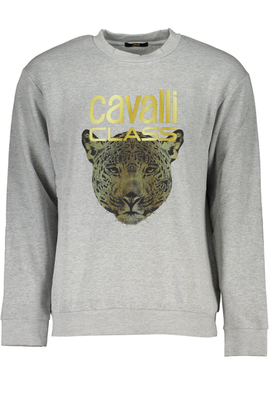 CAVALLI CLASS FELPA SENZA ZIP UOMO GRIGIO
