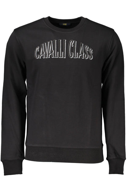 CAVALLI CLASS FELPA SENZA ZIP UOMO NERO