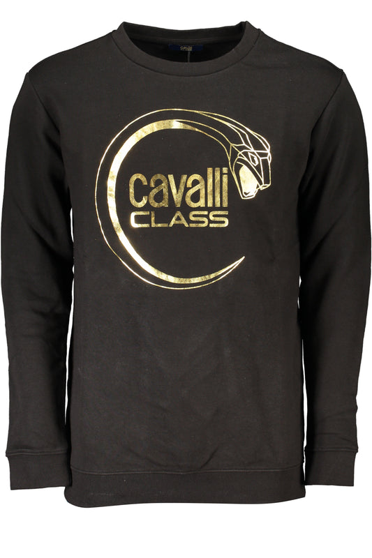 CAVALLI CLASS FELPA SENZA ZIP UOMO NERO