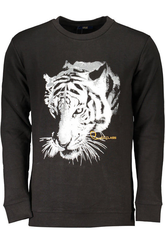 CAVALLI CLASS FELPA SENZA ZIP UOMO NERO