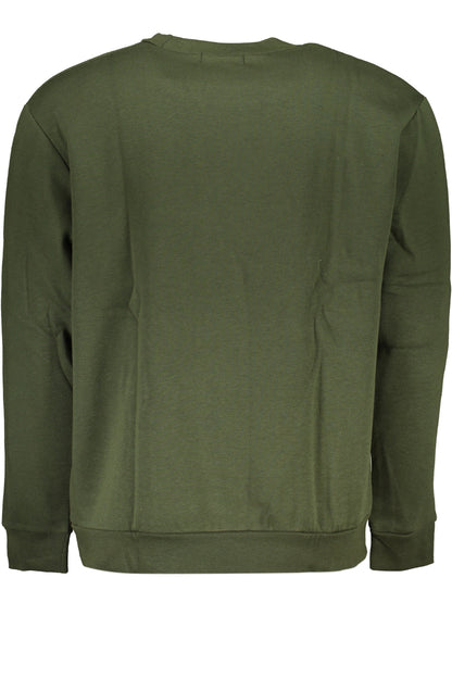 CAVALLI CLASS FELPA SENZA ZIP UOMO VERDE