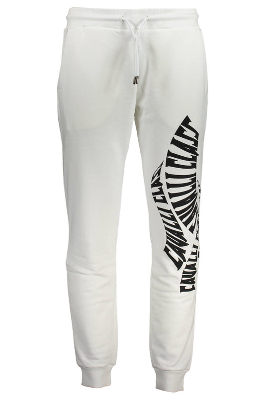 CAVALLI CLASS PANTALONE UOMO BIANCO