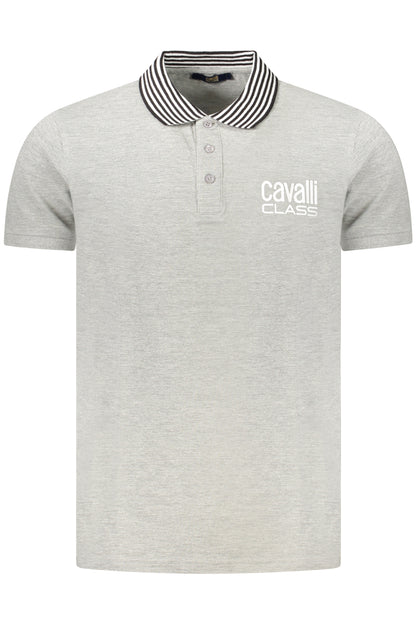 CAVALLI CLASS POLO MANICHE CORTE UOMO GRIGIO