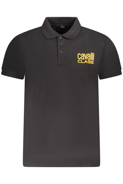 CAVALLI CLASS POLO MANICHE CORTE UOMO NERO