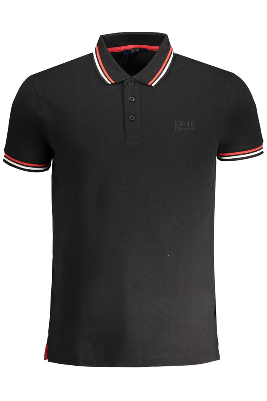 CAVALLI CLASS POLO MANICHE CORTE UOMO NERO