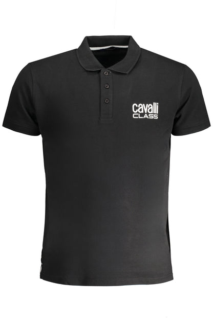 CAVALLI CLASS POLO MANICHE CORTE UOMO NERO