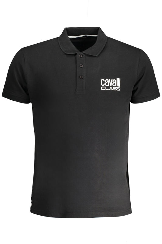 CAVALLI CLASS POLO MANICHE CORTE UOMO NERO