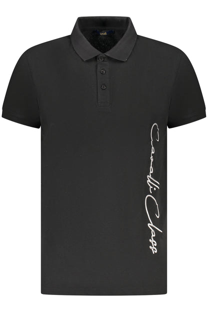 CAVALLI CLASS POLO MANICHE CORTE UOMO NERO