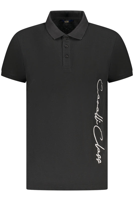CAVALLI CLASS POLO MANICHE CORTE UOMO NERO